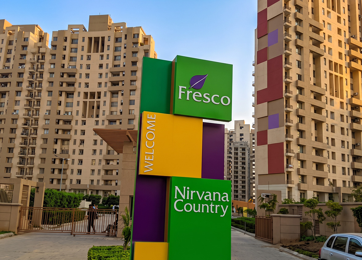 Unitech Fresco in Nirvana Country Gurgaon Entrance