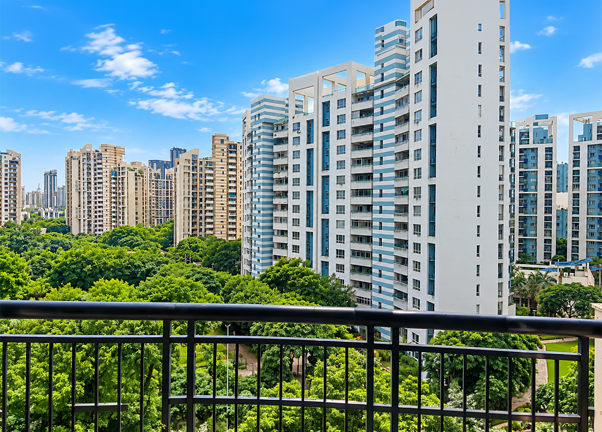 Unitech The Close North Apartments View From Balcony