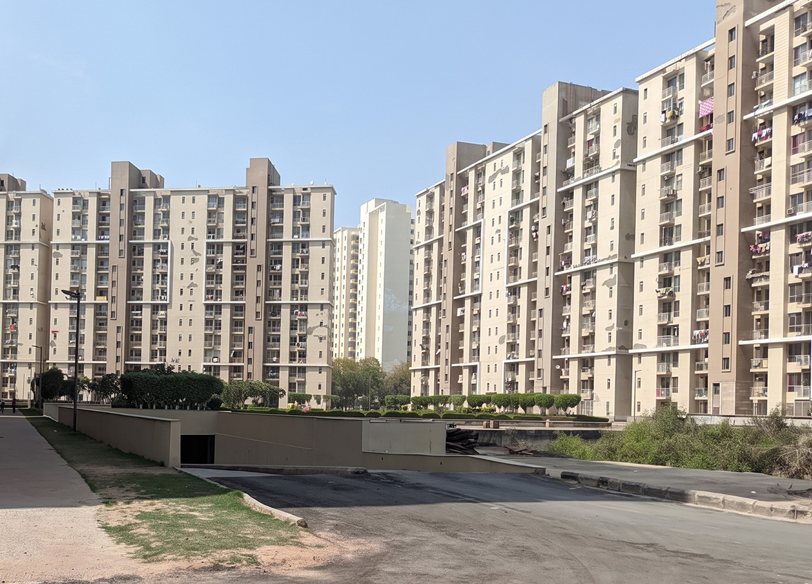 Unitech Uniworld Gardens II Residential Project Aerial View