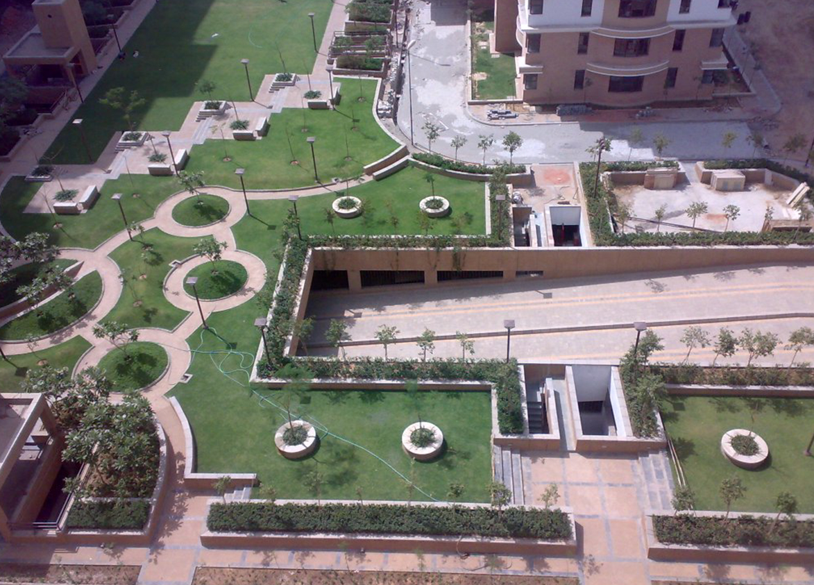 Vipul Belmonte in Sector 53 Gurgaon Central Park Aerial View