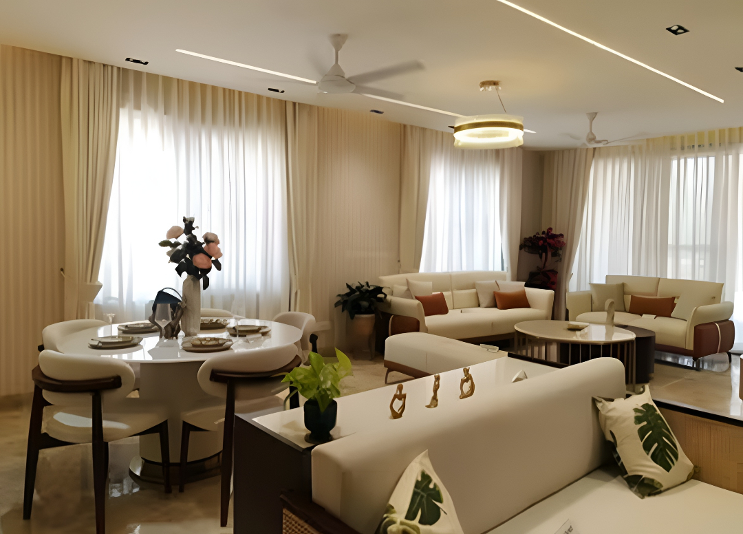 Vipul Greens living room