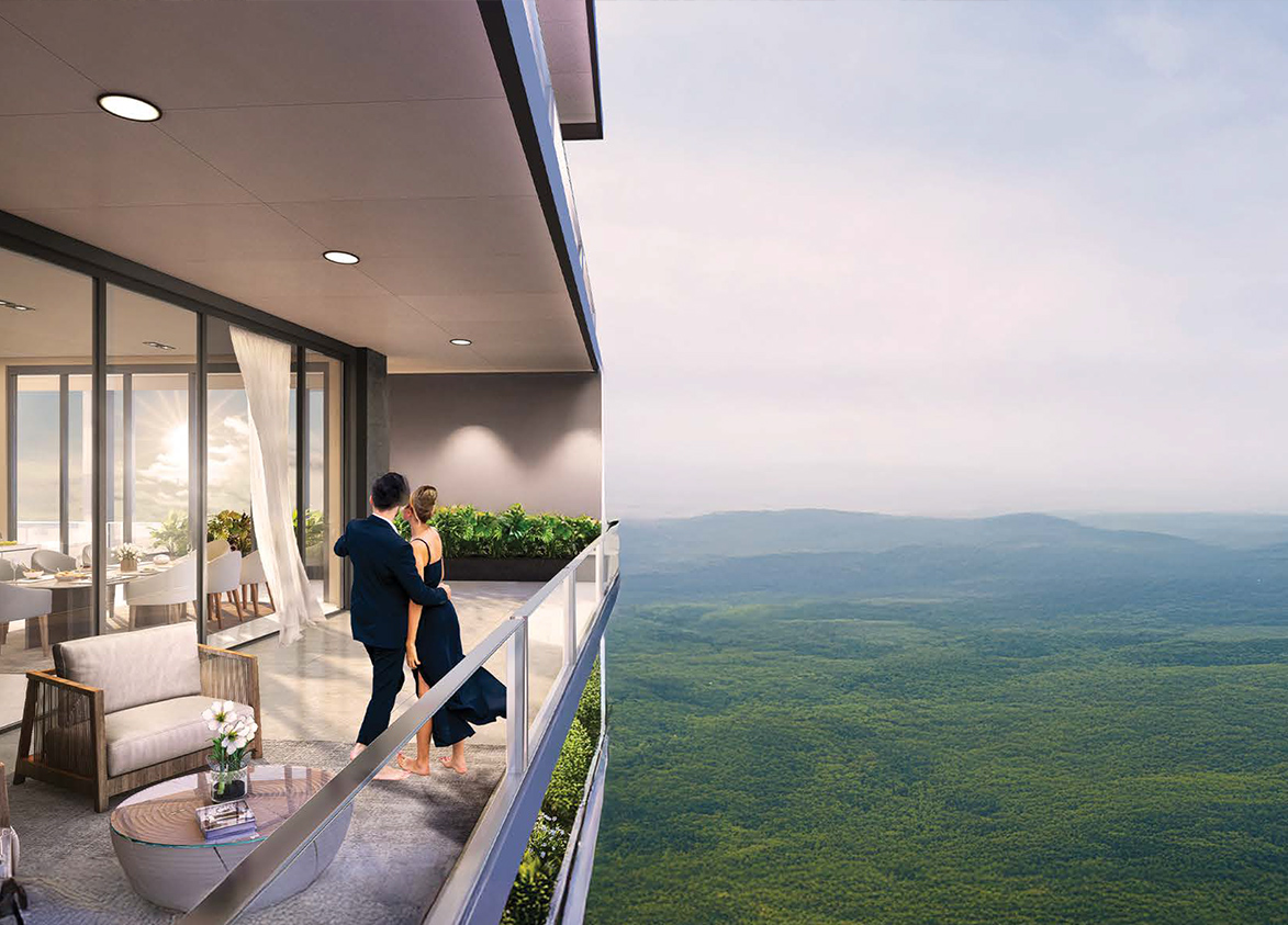 Whiteland The Aspen Iconic Tower Balcony