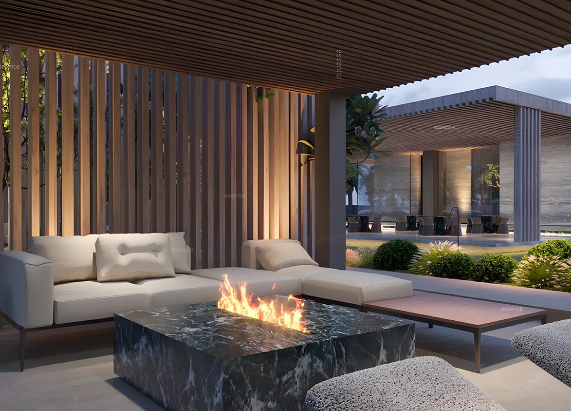 whiteland westin residences outside sitting area