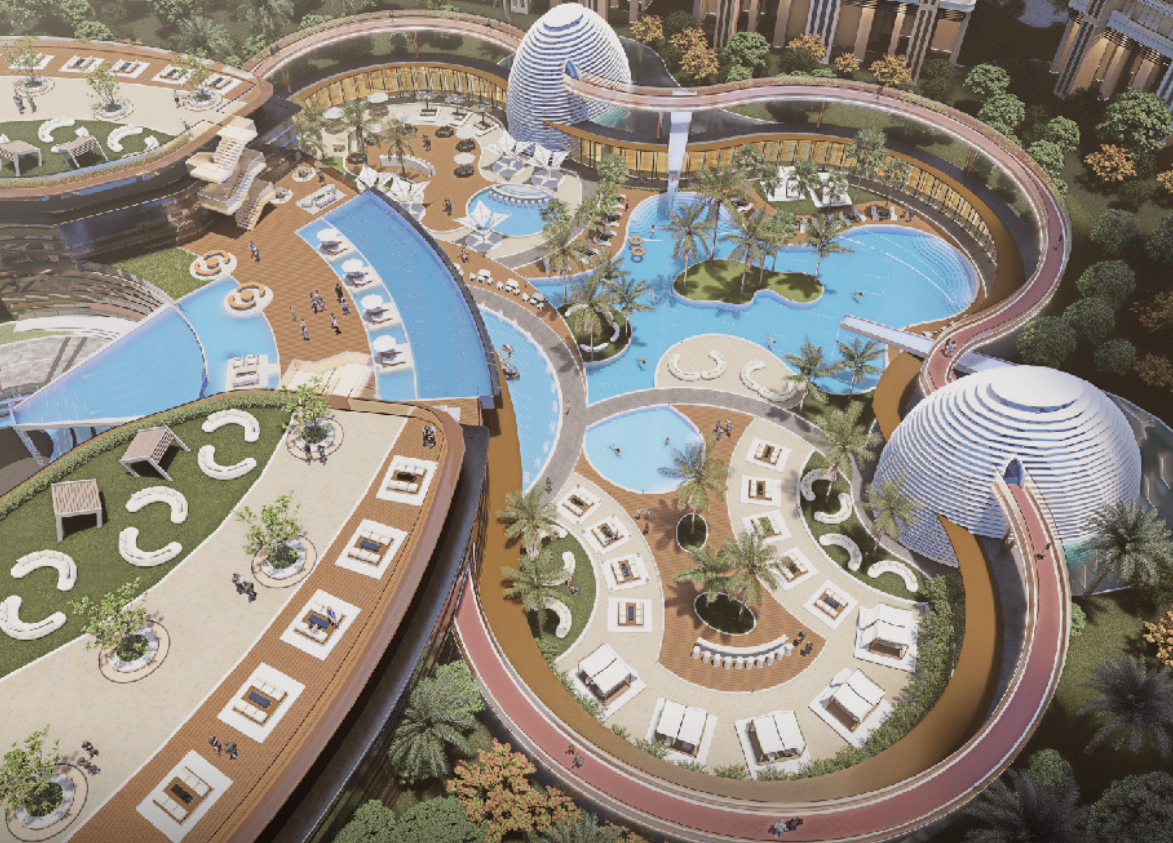 whiteland westin residences landscape aerial view
