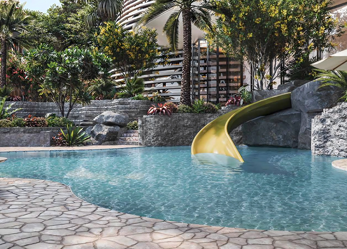 whiteland westin residences water slide